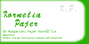 kornelia pajer business card